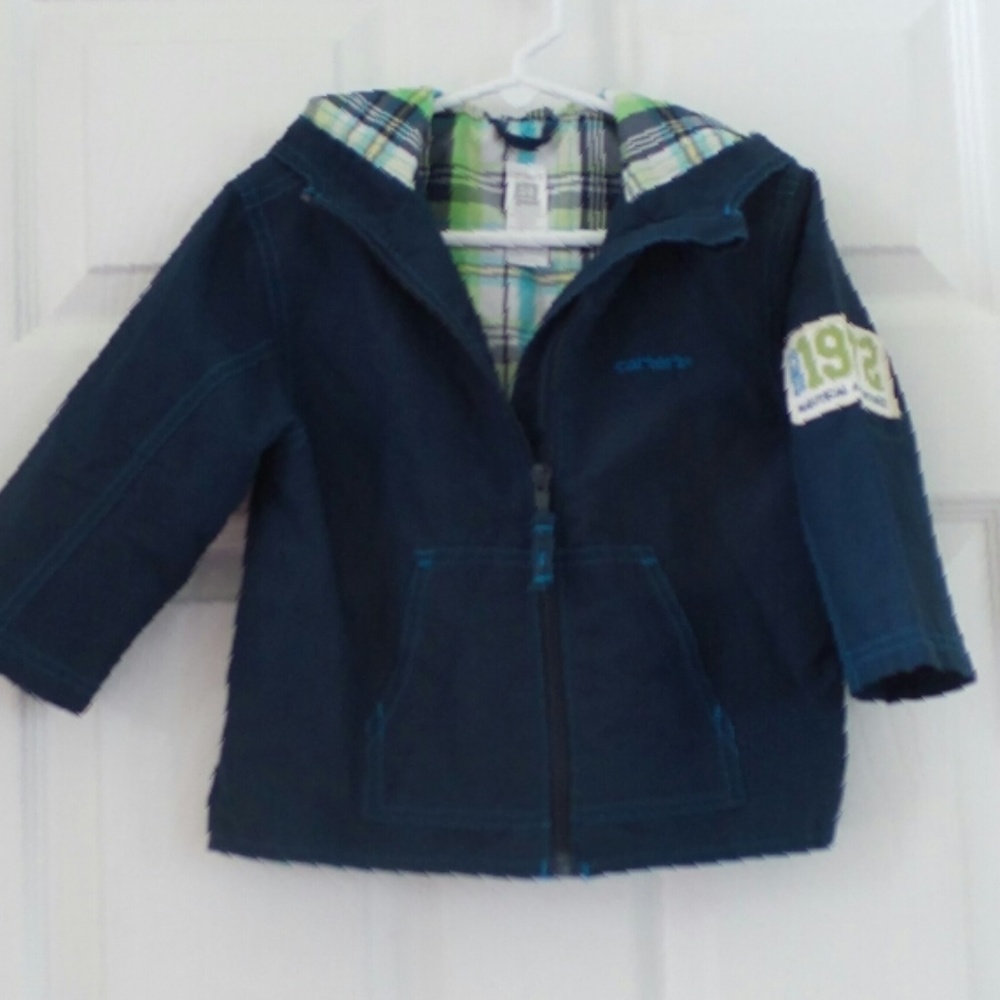CARTER'S Jacket  Size 24 Months NAVY Blue + Hood